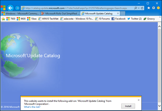 sauvegarde Windows Update 1