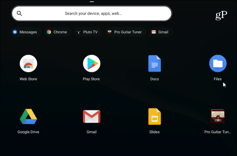 1 Application Fichiers Chromebook