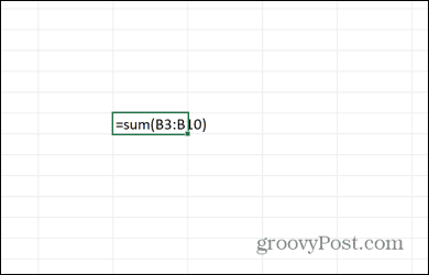 cellule de formule excel