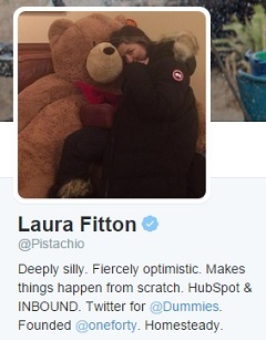 Profil Twitter de Laura Fitton.