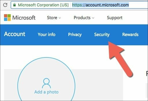 Microsoft-compte-sécurité