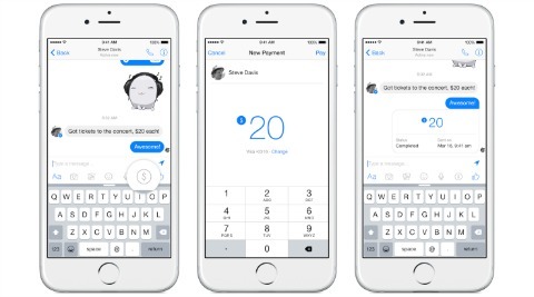 Facebook ajoute une fonction de paiement dans Messenger
