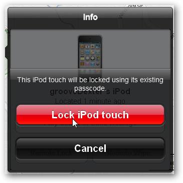 verrouiller l'ipod touch ou l'iphone pour empêcher l'accès