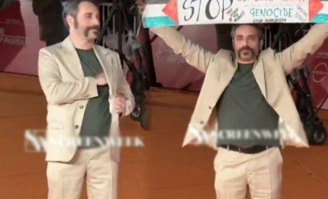 Un geste applaudi de la part de l'acteur italien! Il a ouvert une banderole en soutien aux Palestiniens lors du festival du film