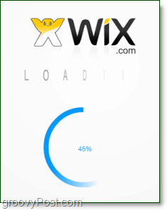 le site web wix flash eidtor peut prendre un moment à charger