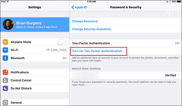 Comment activer l'authentification à deux facteurs pour votre identifiant Apple