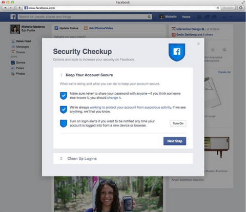 Facebook teste une nouvelle fonctionnalité de contrôle de sécurité