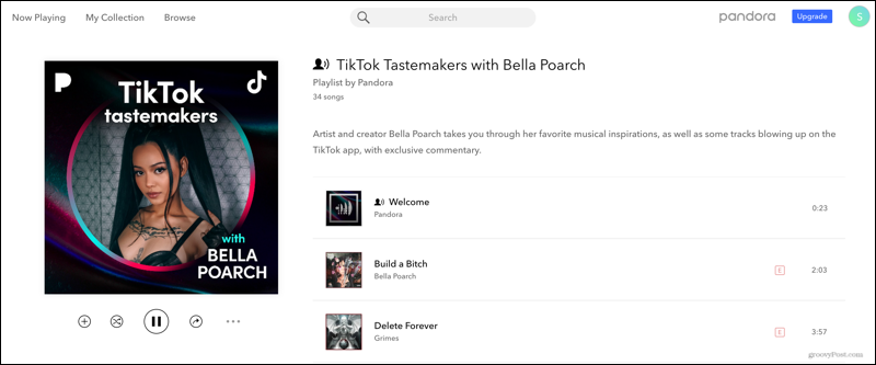 TikTok Tastemakers avec Bella Poarch sur Pandora