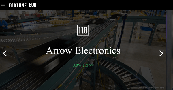 Arrow vend des produits électroniques et possède plus de 50 propriétés médiatiques.