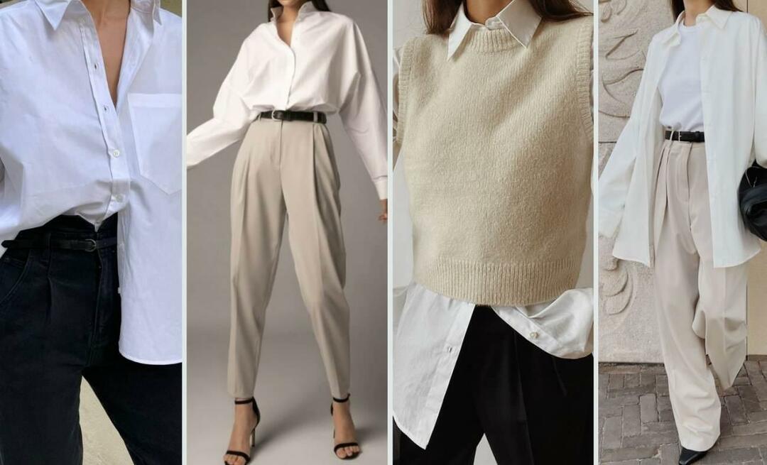 5 styles différents de combinaisons de chemises blanches spéciales pour la saison d'automne !