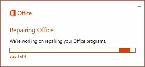 Réparation d'Office 365 6