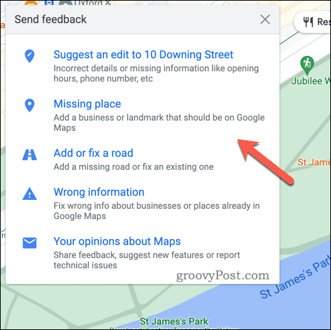 Fournir des commentaires sur Google Maps