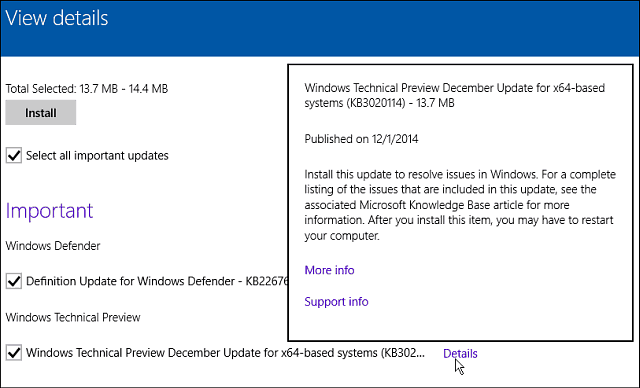 Windows 10 Update décembre