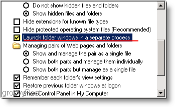 Lancer des fenêtres de dossiers dans un processus séparé