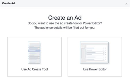 options de la plate-forme publicitaire facebook