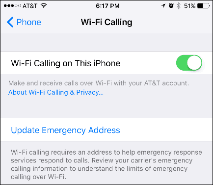 Activer les appels Wi-Fi sur un iPhone