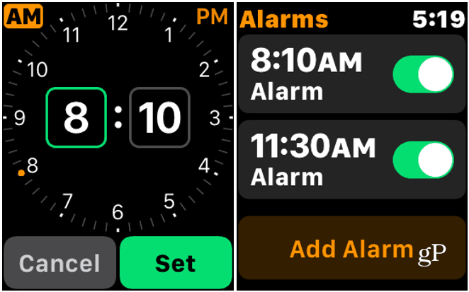 2 Réglez l'alarme Apple Watch