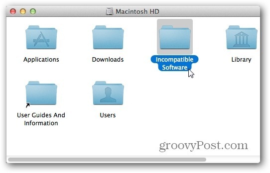 Dossier incompatible