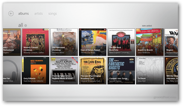 Windows 8: Zune Pass pour vivre dans l'application Music Metro
