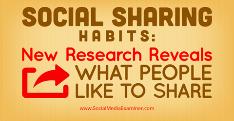 recherche sur le partage social