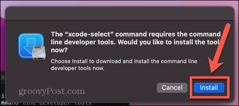 installer les outils de ligne de commande xcode