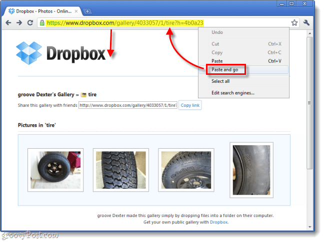 Comment utiliser Dropbox comme galerie de partage de photos