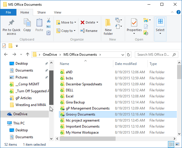 1 Explorateur de fichiers OneDrive