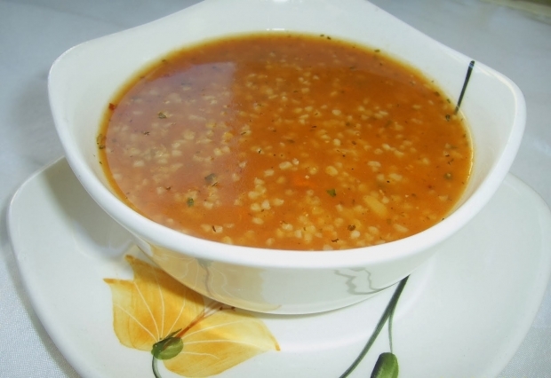Recette de délicieuse soupe au boulgour au maïs