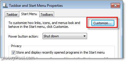 personnaliser le menu de démarrage de windows 7