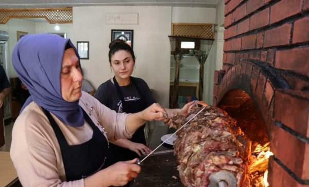Une première de mère et fille à Erzurum! Ils tiennent un magasin de kebab cag