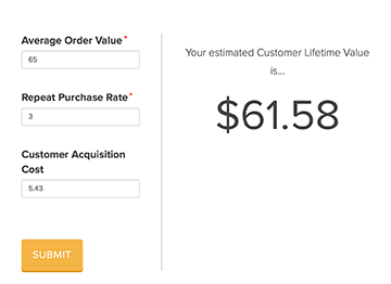 outil de calcul de la valeur à vie du client