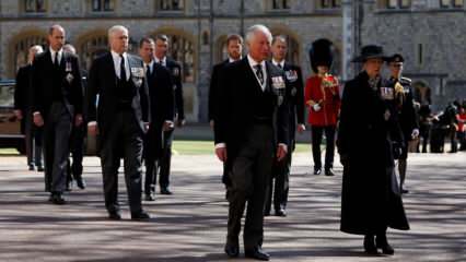 Le Royaume d'Angleterre est devenu noir! Images des funérailles du prince Philip ...