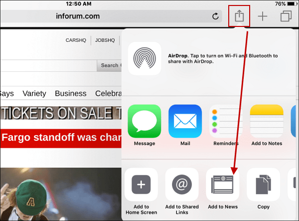IOS Apple News App: Ajoutez des flux RSS pour les sites que vous voulez vraiment
