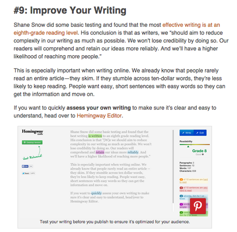 26 outils pour améliorer votre article de blog par Melanie Nelson