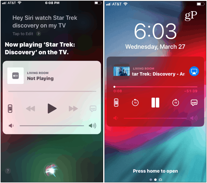 Utiliser Siri avec Apple TV depuis l'iPhone