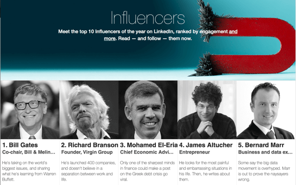 top 10 des influenceurs linkedin