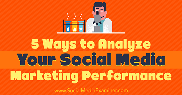 5 façons d'analyser vos performances marketing sur les réseaux sociaux par Deep Patel sur Social Media Examiner.