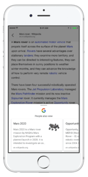 Google lance un nouvel outil de découverte de contenu dans l'application Google pour iOS.