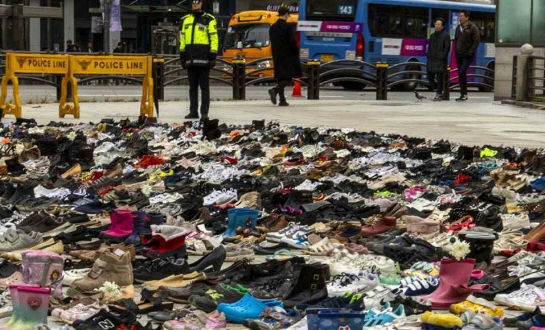 Une leçon d'humanité venue de Corée du Sud! Ils ont aligné des centaines de chaussures sur les places pour la Palestine