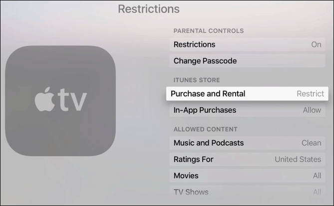 3 restrictions nouvelle apple tv