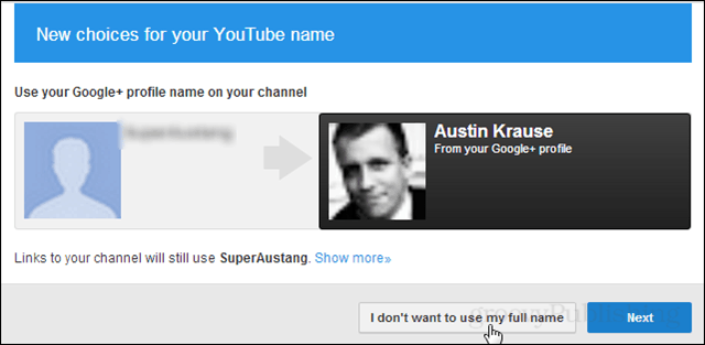 Comment empêcher Google de demander votre vrai nom sur YouTube