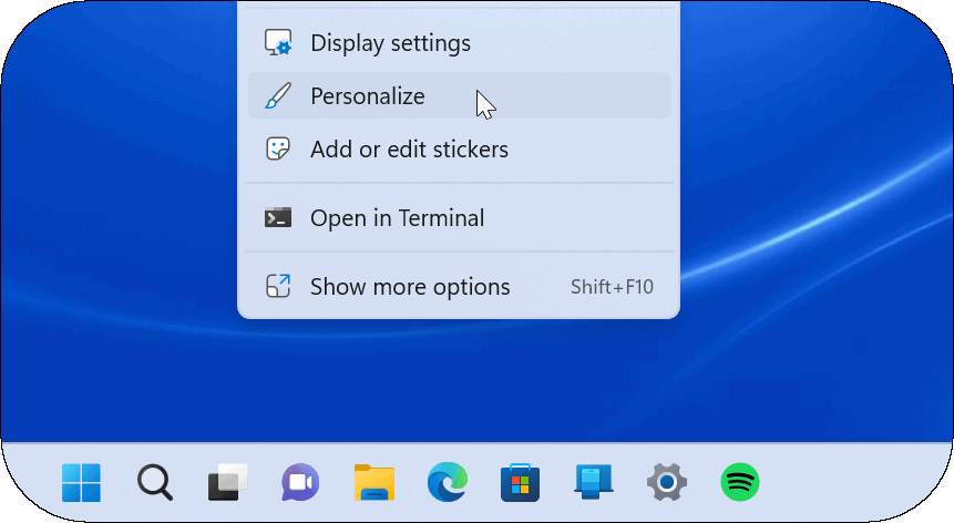 Personnaliser les icônes du système Windows 11