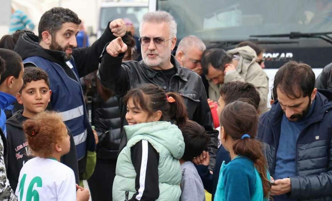 Tamer, qui s'est rendu dans la zone du tremblement de terre, a rencontré des enfants de Karadağ! 
