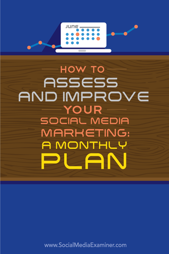 Comment évaluer et améliorer votre marketing sur les réseaux sociaux: un plan mensuel: Social Media Examiner