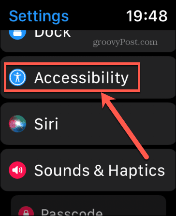 Accessibilité de la montre Apple