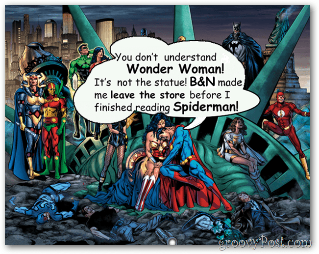 b & n lançant DC comics