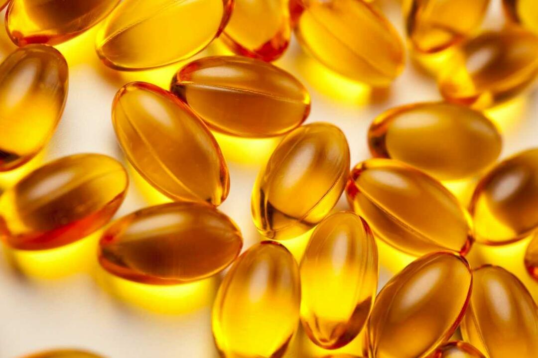 La vitamine E peut également être complétée sous forme de pilule.
