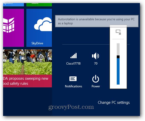 Comment verrouiller la rotation de l'écran sur une surface avec Windows RT