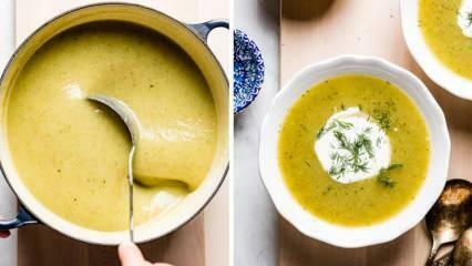 Comment faire une soupe de courgettes crémeuse saine? Recette facile de soupe crémeuse à la citrouille