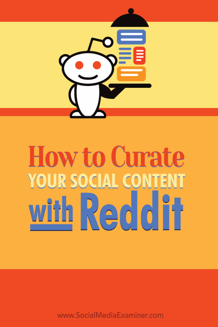 Comment gérer votre contenu social avec Reddit: Social Media Examiner